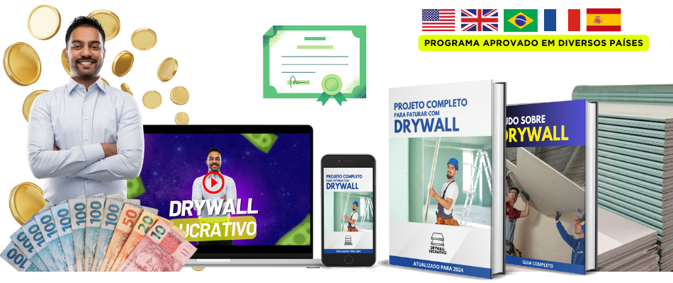 Materiais do curso de drywall
