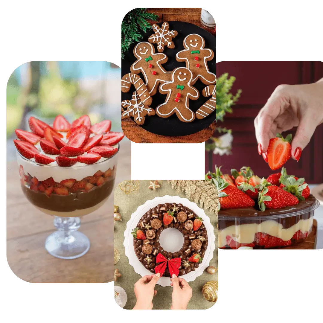 Banner de Sobremesas Comemorativas com confeiteira